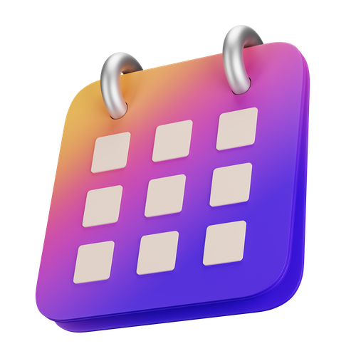 Real-time tracking icon - calendar with analytics
